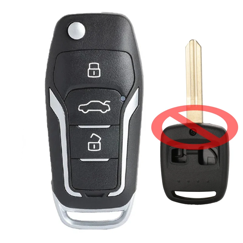 Keyecu 2 Buttons 315MHz 4D62 Chip Upgraded Flip Remote Car Key Fob for Subaru Impreza Forester Outback 2007 2006 2005 2004 2003