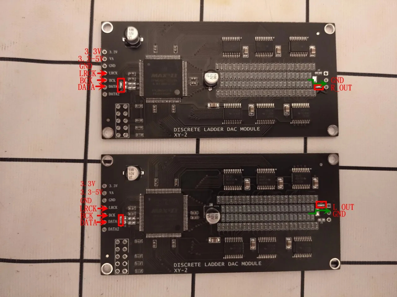 HIFI dyskretny moduł R2R XY-2 dyskretna drabina moduł DAC 24 bity PCM