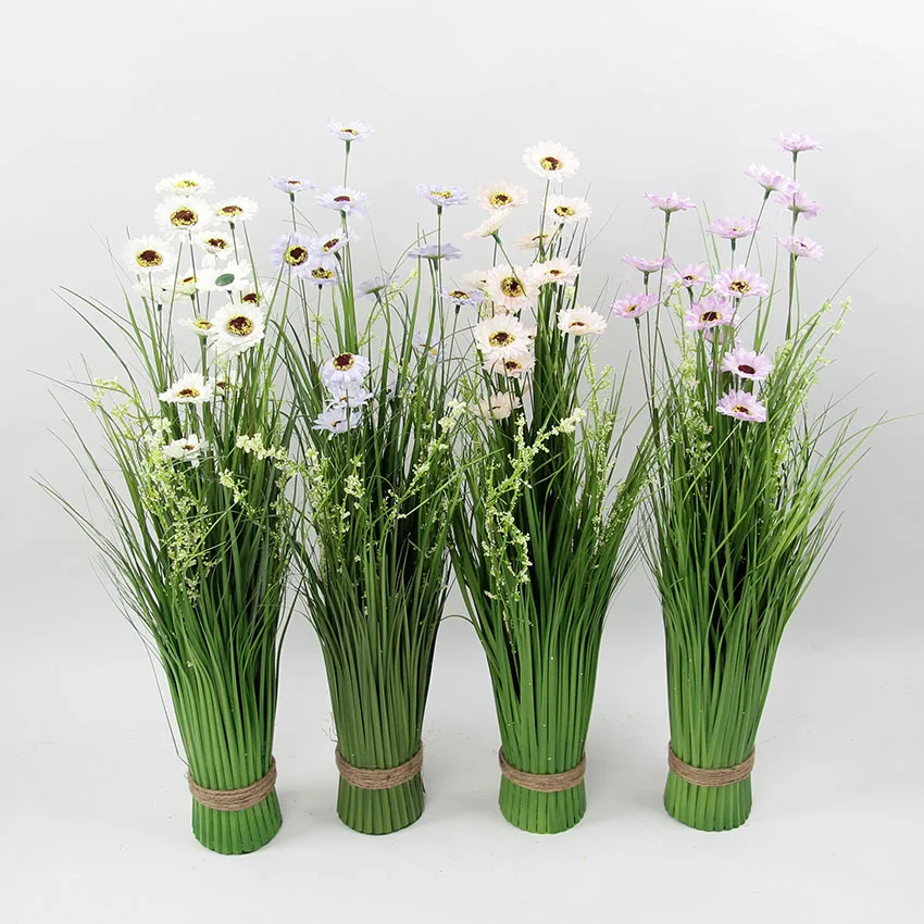 60CM Green Onion Grass Artificial Plants For Home Decor Plastic Fake Tree With Flowers Outdoor Decorations For Garden