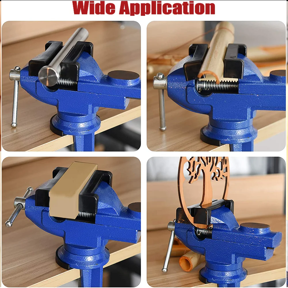 Universal Bench Vice Machine Vise Clamp Full Metal Multifunction Woodworking Tools for DIY Table Use