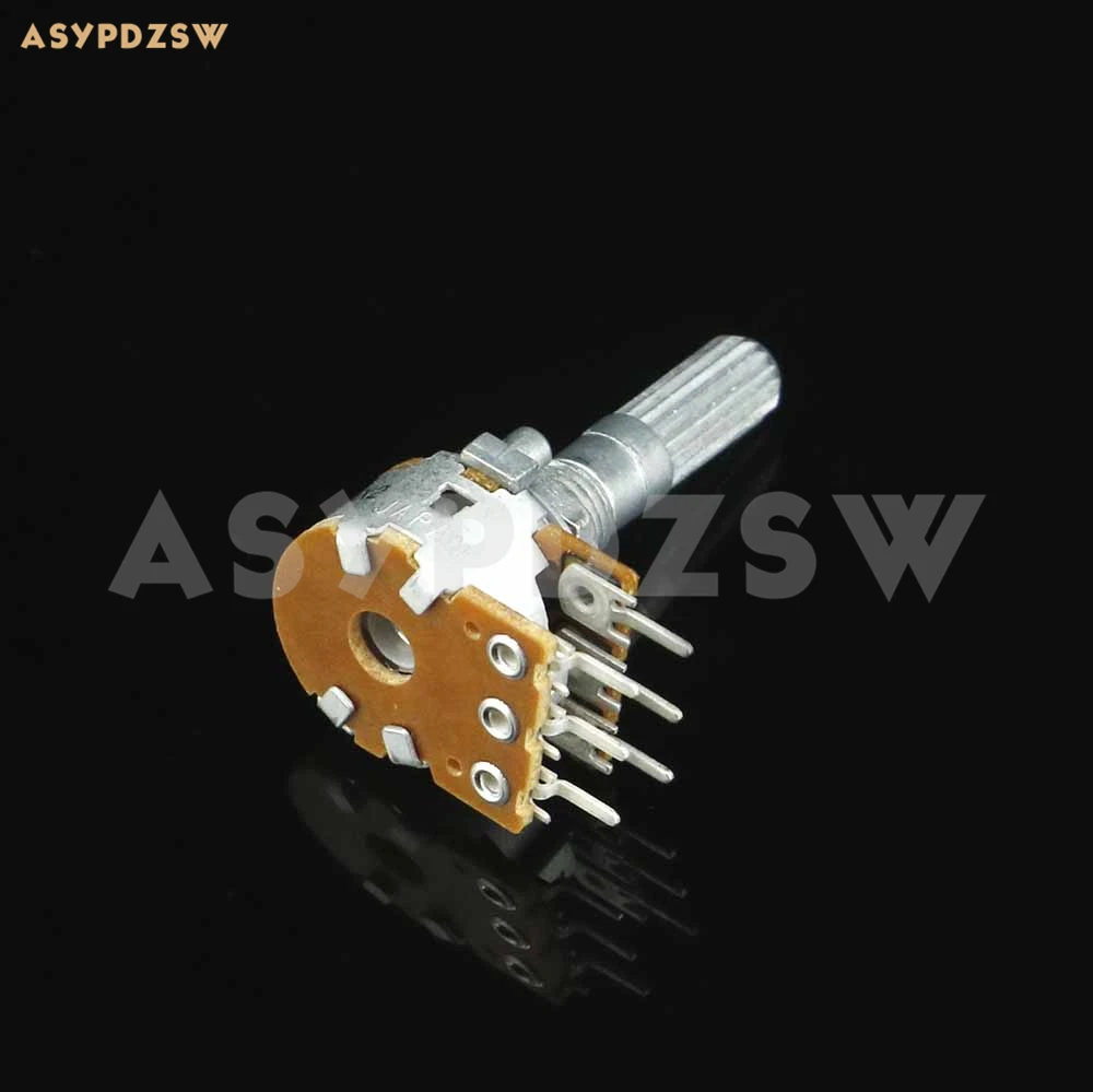 6-PIN Oryginalny potencjometr głośności z uchwytem typu 16 ALPS RK16 50KAX2 100KAX2