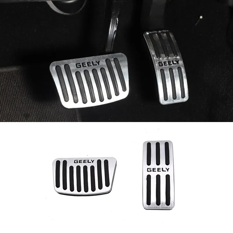 Vtear Accelerator Brake Pedal Cover Interior Accessories Foot Rest Pad Car Styling Parts For Geely Tugella Xingyue FY11 2023