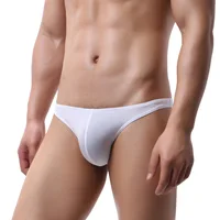 Men Swimwear Solid Swimsuit Briefs Sport Swimming Trunks U Pouch Beachwear Briefs Beach Shorts bathing suit 2