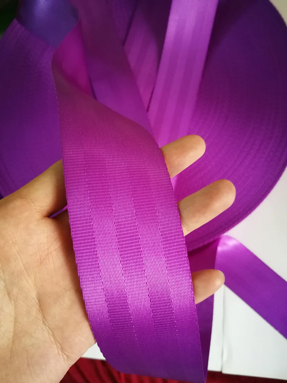 XIMOOR 4-36Meter Purple Car Seat Belt Webbing Universal Car Personalized Modification Seat Belt Webbing Car Accessories