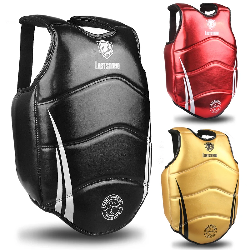 Martial Arts Muay Thai Boxing Chest Guards Fight Sports Heavy Hitter MMA Body Protector Sparring Training Adjustable Shield Pad