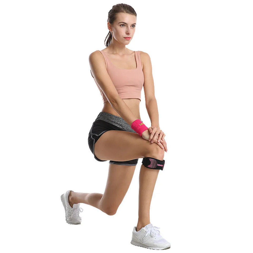 Rodillera ajustable para aliviar el dolor de rodilla, estabilizador de rótula, soporte para senderismo, fútbol, baloncesto, correr, deporte, 1 unidad