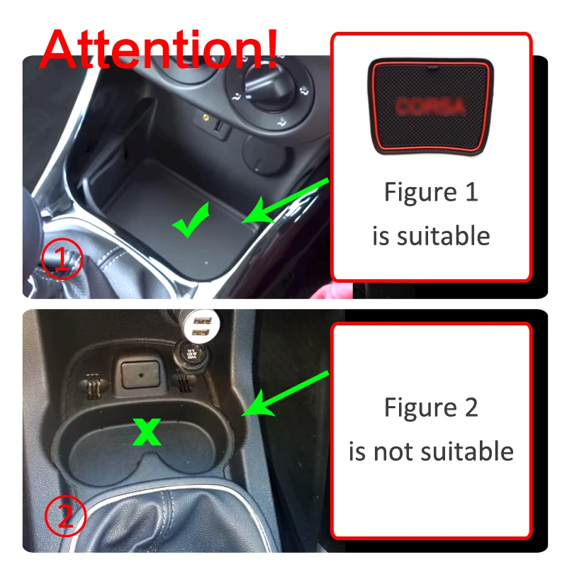 Anti-Slip Gate Slot Cup Mat For Opel Vauxhall Corsa 2015-2018 Accessories Door Groove Coaster Non-Slip Pad Rubber Coaster