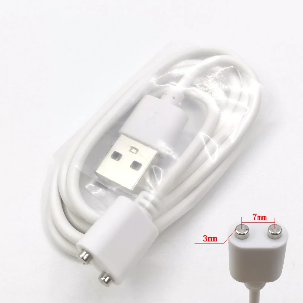 2-pins magnetische oplaadkabel middenafstand 5 tot 10 mm magneetzuiging USB-voedingsconnector voor schoonheidsinstrument Smart-apparaat