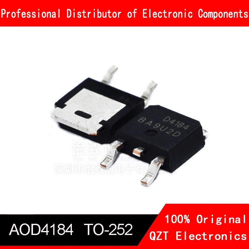 10 قطعة/الوحدة AOD4184A إلى 252 D4184A AOD4184 D4184 MOSFET