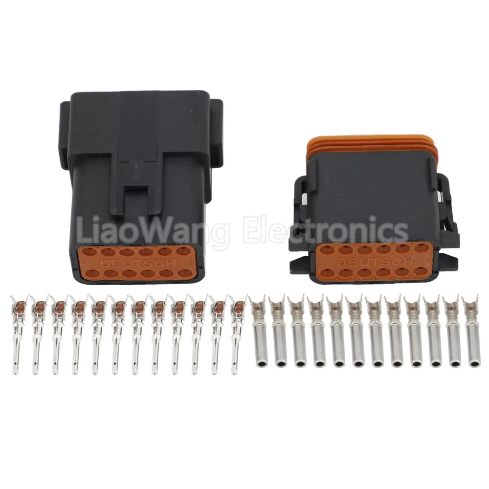 1 Set Schwarzer Deutsch DT Steckverbinder DT06-2S/DT04-2P 3P 4P 6P 8P Wasserdichter Elektrischer Stecker für Automotoren mit Pins 22-16AWG – Detail 24