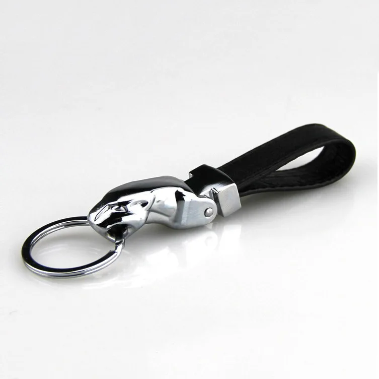 Luxury Car Key Chain Men Women KeyChain High-Grade Leopard for Key Rings Purse Charm Bag Pendant Leather Rope Fathers Day Gift