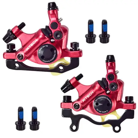 ZOOM Bicycle Hydraulic Disc Brake MTB Mountain Road Bike Bicycle Hydraulic Oil Line Pulling Disc Brake XTECH HB100 Front & Rear