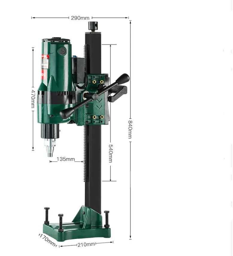 Z1Z-CF-260 Water Drilling Machine Drilling Machine Diamond Drilling Tools Engineering Drilling Machine 220V 3900W 600r/min