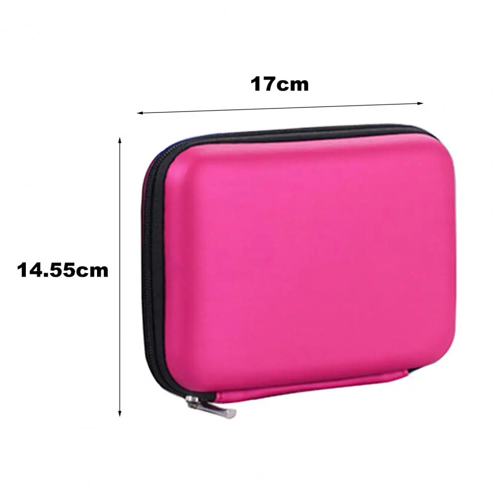 Funda protectora para disco duro externo USB de 2,5 pulgadas, Mini estuche de almacenamiento, bolsa con cremallera para HDD, estuche de transporte