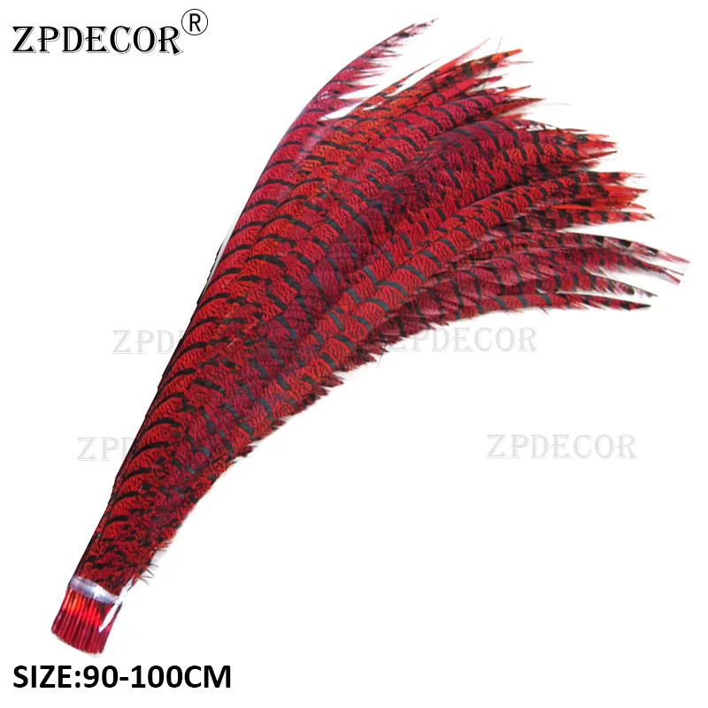 Factory Direct Sale 90-100CM 36-40 Inch ZEBRA Pheasant Feathers