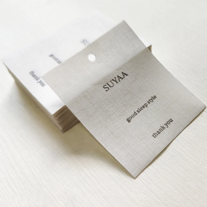 Canvas Linen Cotton Tag Custom Clothing Pvc Soft Glue Transparent Litmus Paper Canvas String Gourd Pin Mqq 50PCS