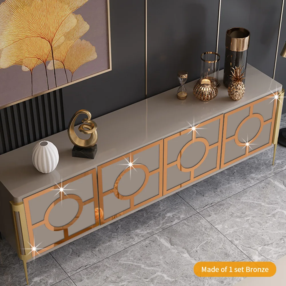 Living Room Porch Background Wall Decoration Sticker Home Cabinet Door Renovation Wallpaper Acrylic Mirror 3D Wall Sticker