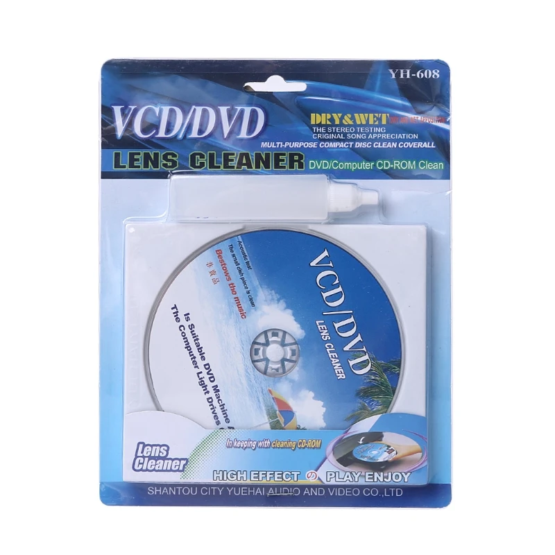 R9CB VCD DVD Player Lens Cleaner Dust Dirt Removal Cleaning Fluids Disc Restore Kit Vinyl Records Care Supplies