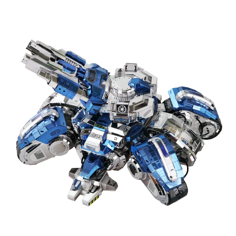 MU 3D Metal Puzzle Model Star Craft 2 Siege Tank Terran Battle Cruise DIY 3D Laser Cut Assemble Jigsaw  GIFT For Adult