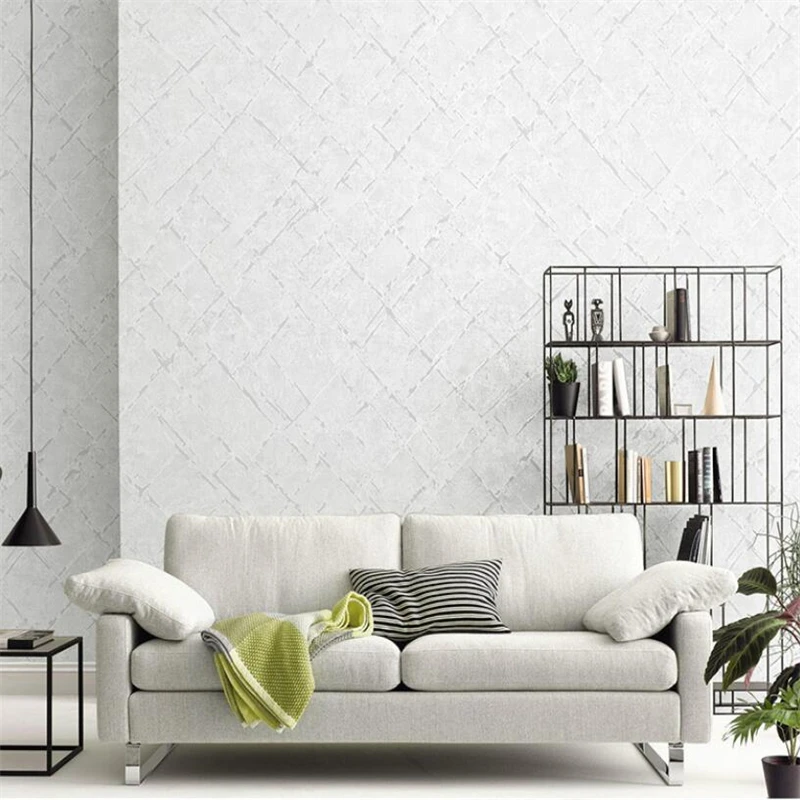 

The New Modern minimalist gray plain solid color dark pattern wallpaper Nordic style living room bedroom background wall paper