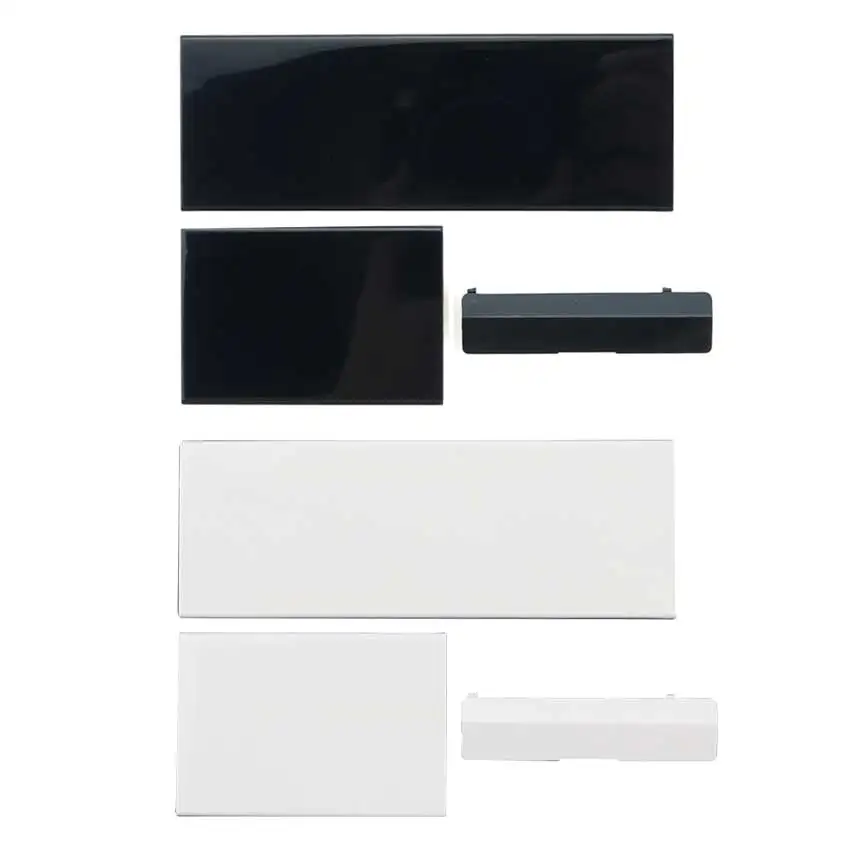 YuXi Memeory Card Door Battery Back Door Cover Lids Shell 3 in 1 Replacement For Wii Console Black/White