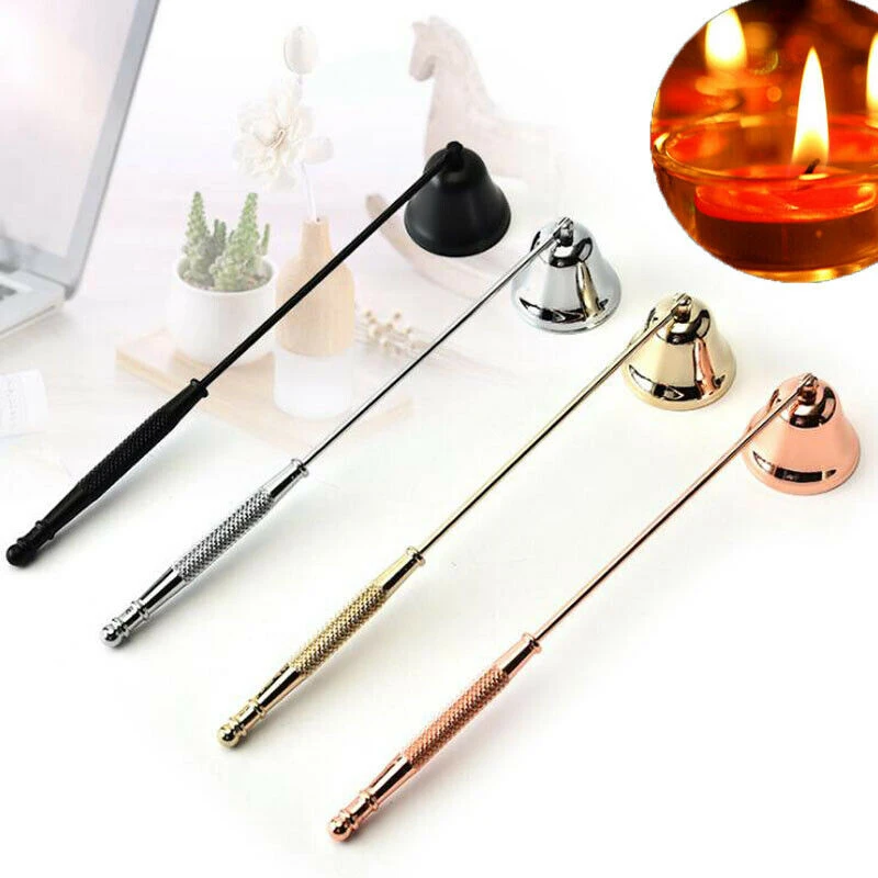 Candle Wick Bell Snuffer Home Hand Put Off Tool Kit Candle Accessories Holders Candle Snuffer Cocina Stainless Steel Smokeless