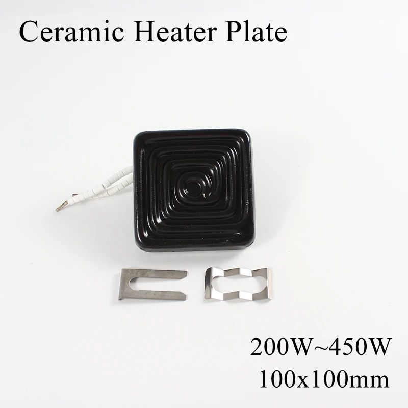 100*100mm 220V 400W IR Infrared Top Industrial Ceramic Heating Plate Upper Air Heater Board BGA Rework Station Lamp 100x100mm