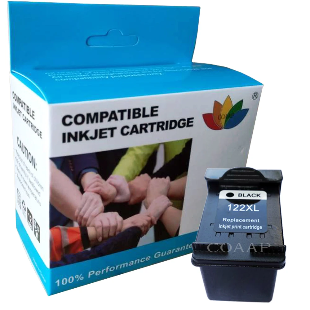 2 Compatible hp122 XL Ink Cartridge for HP 122 122XL Ink for Deskjet 1000 1050A 2000 2050 2050A 3000 3050 3050A 1510 Printer