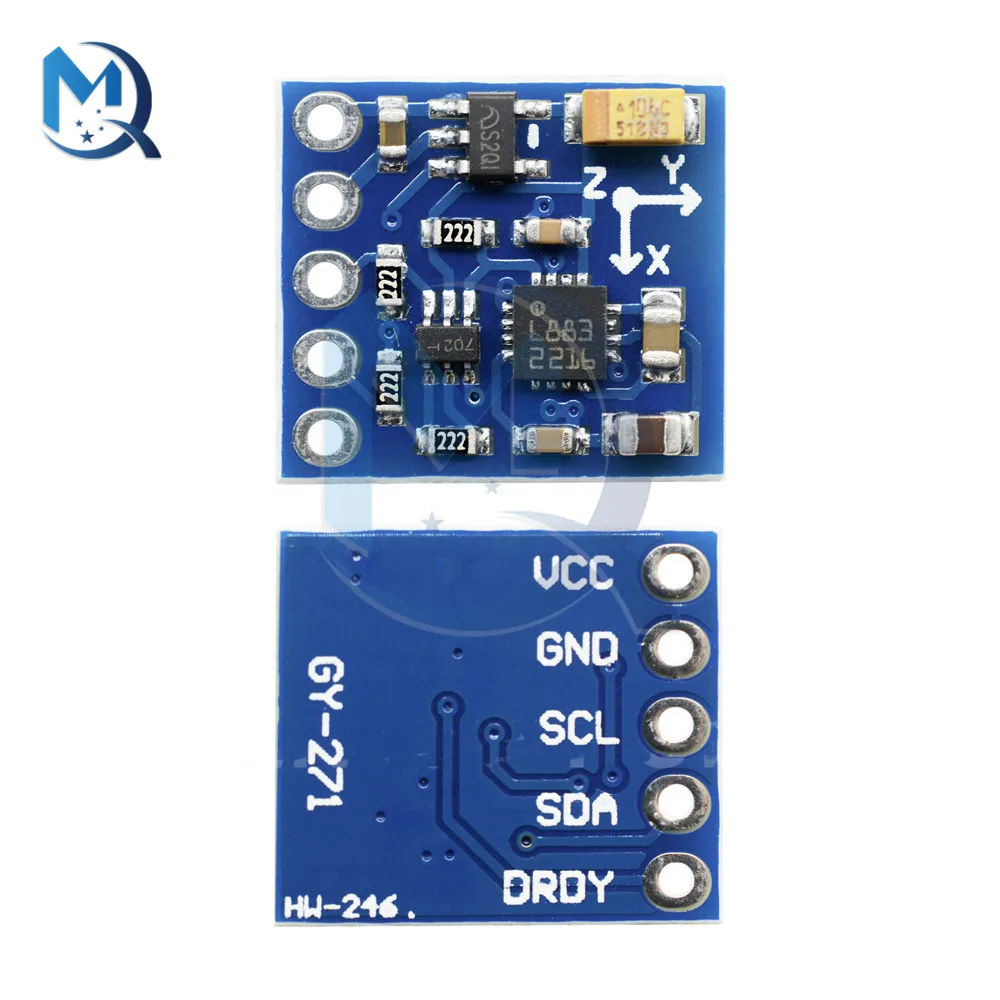 HMC5883 GY271 Module 3V-5V Triple Axis Tri-axis 3 Axis Compass Magnetometer Sensor Board HMC5883L GY271 For Arduino