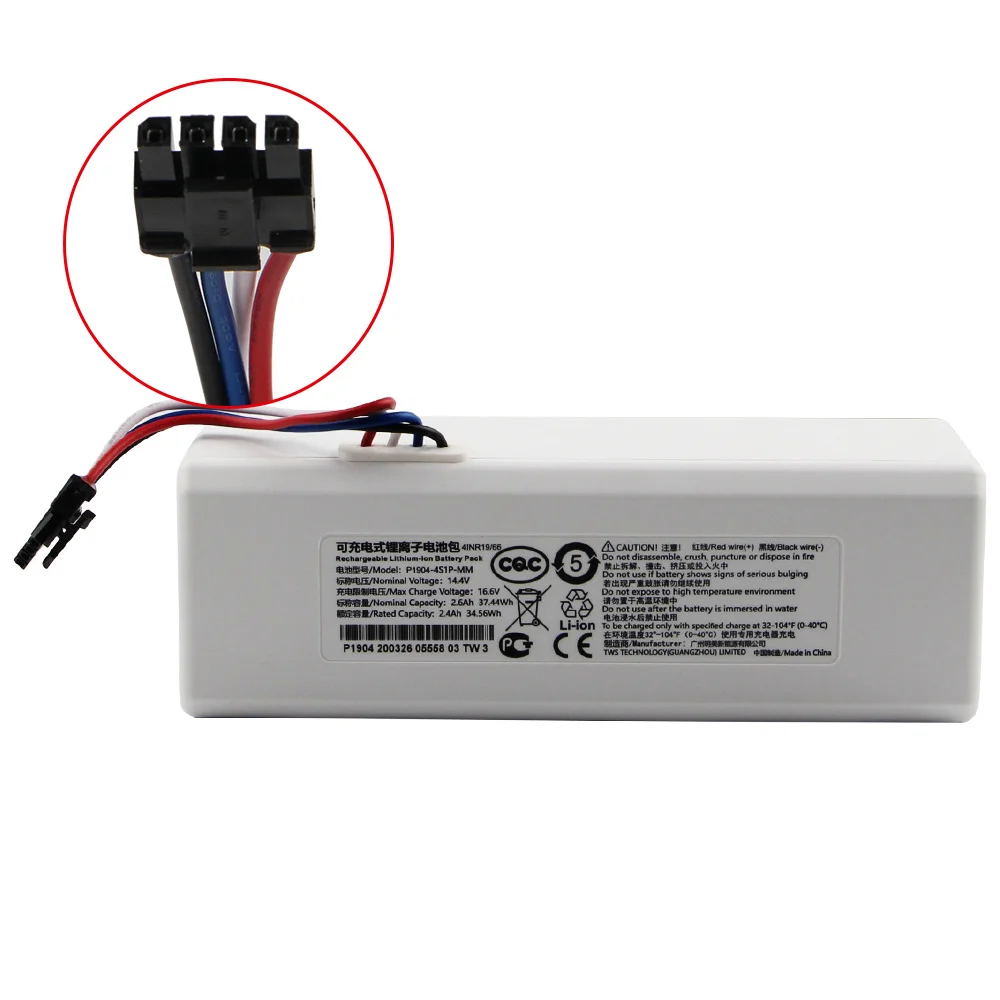 Imagem -03 - Bateria de Substituição Original para Xiaomi Mijia mi Varrendo Esfregar Robô Aspirador pó 1c 37.44wh