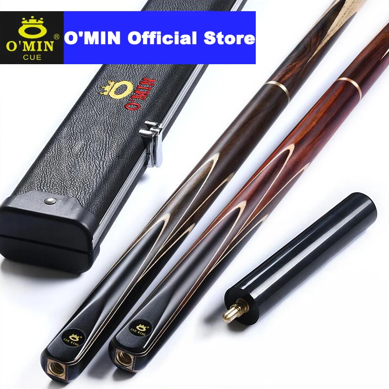 Economic Type Omin Lingyun 3/4 Snooker Cue Stick Handmade Billards With Case 9.5mm/10mm Tip Optional Ash Shaft Solid Wood Butt