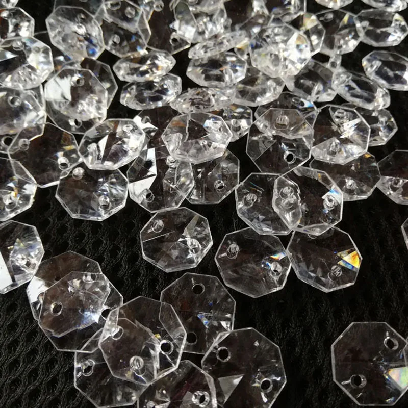 

1000 шт. 14 мм акриловые бусины + 1000 шт. 11 мм кольцо из нержавеющей стали