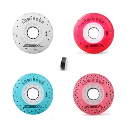 LED + Spark Original SEBA 85A Inline Skating Wheels with 52 104 208 Flint Stones 72MM 76MM 80MM FSK Slide Rodas for MST Drift
