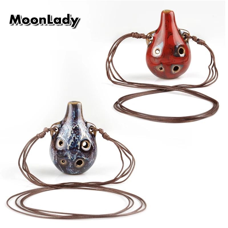 

Керамическая подвеска Ocarina с 6 отверстиями, 2 цвета