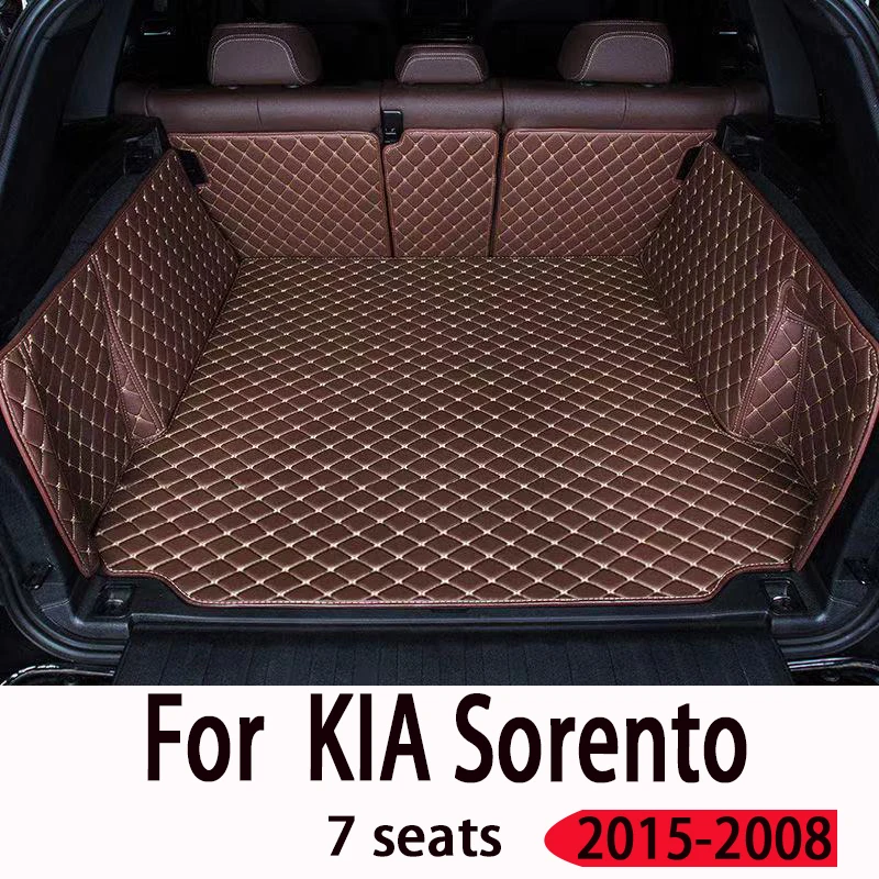 Car Trunk Mat For KIA Sorento Seven Seats 2015 2016 2017 2008 Cargo Liner Carpet Interior Parts Accessories Cover