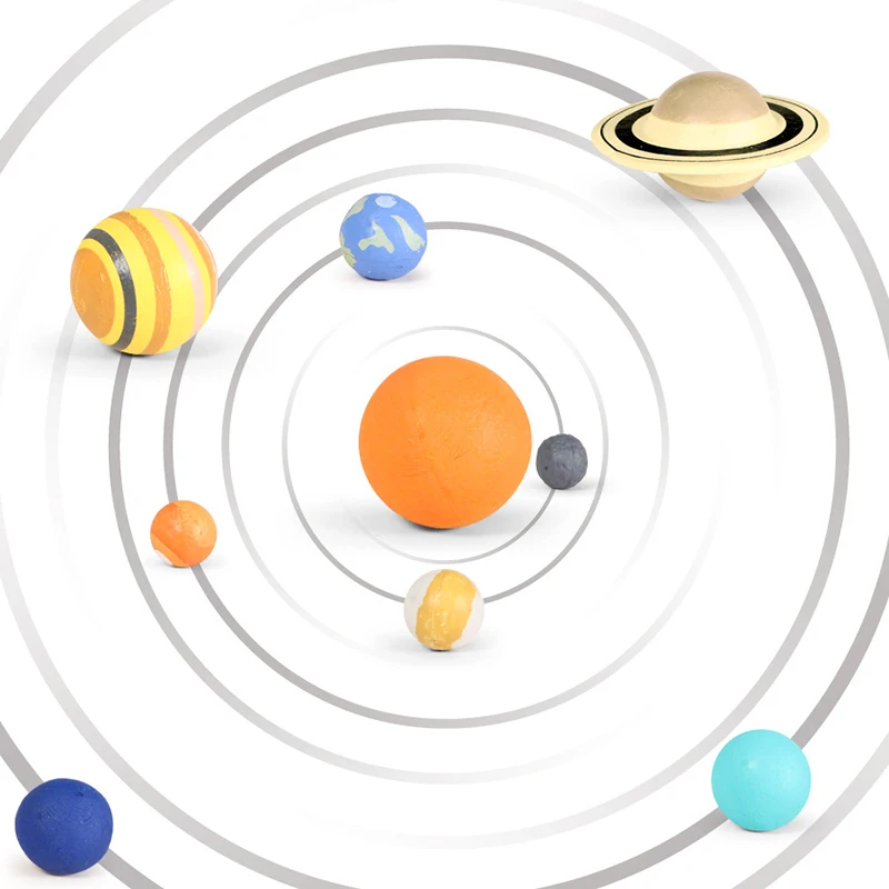 Simulation The Solar System, plastic cosmic Planet system Universe model figures Teaching Materials Science Educational toys