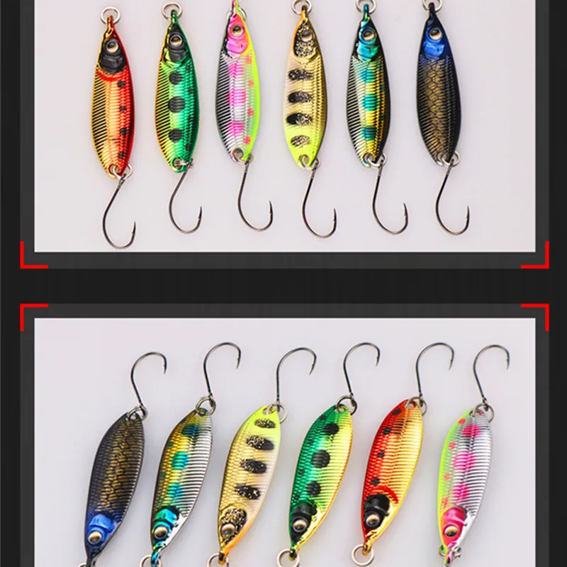 Fishing Stream Lures 2g 3.5g 5g Small Jigs S Shape Spoons Artificial Lures 1 Piece SALE