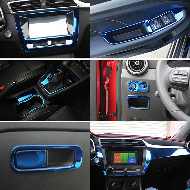 For MG ZS window button switch cover air outlet car center console frame gear shift panel  glove storage box lock switch trim