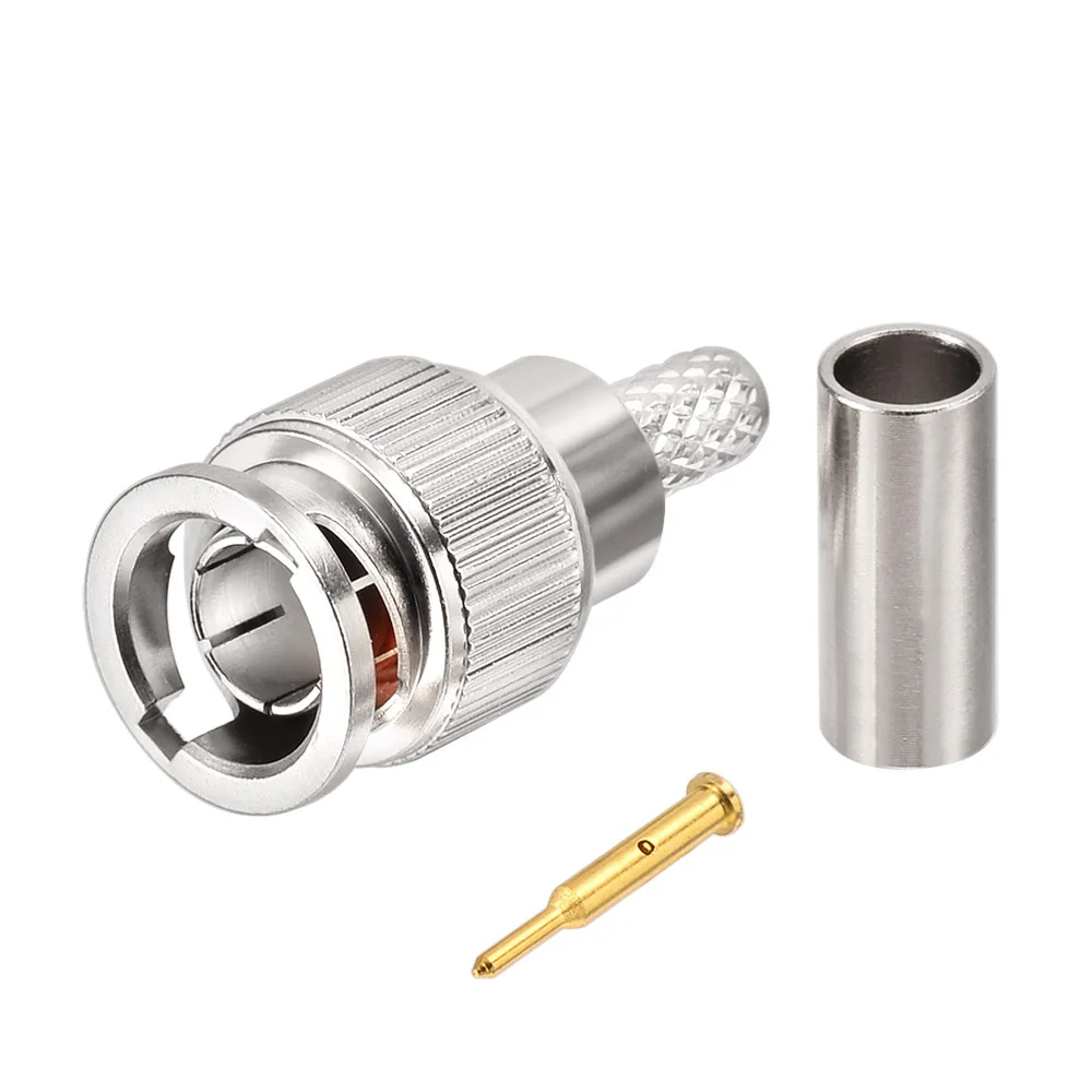 Superbat RF conector coaxial para cabo RG179, Mini-BNC, 75 ohms, reto