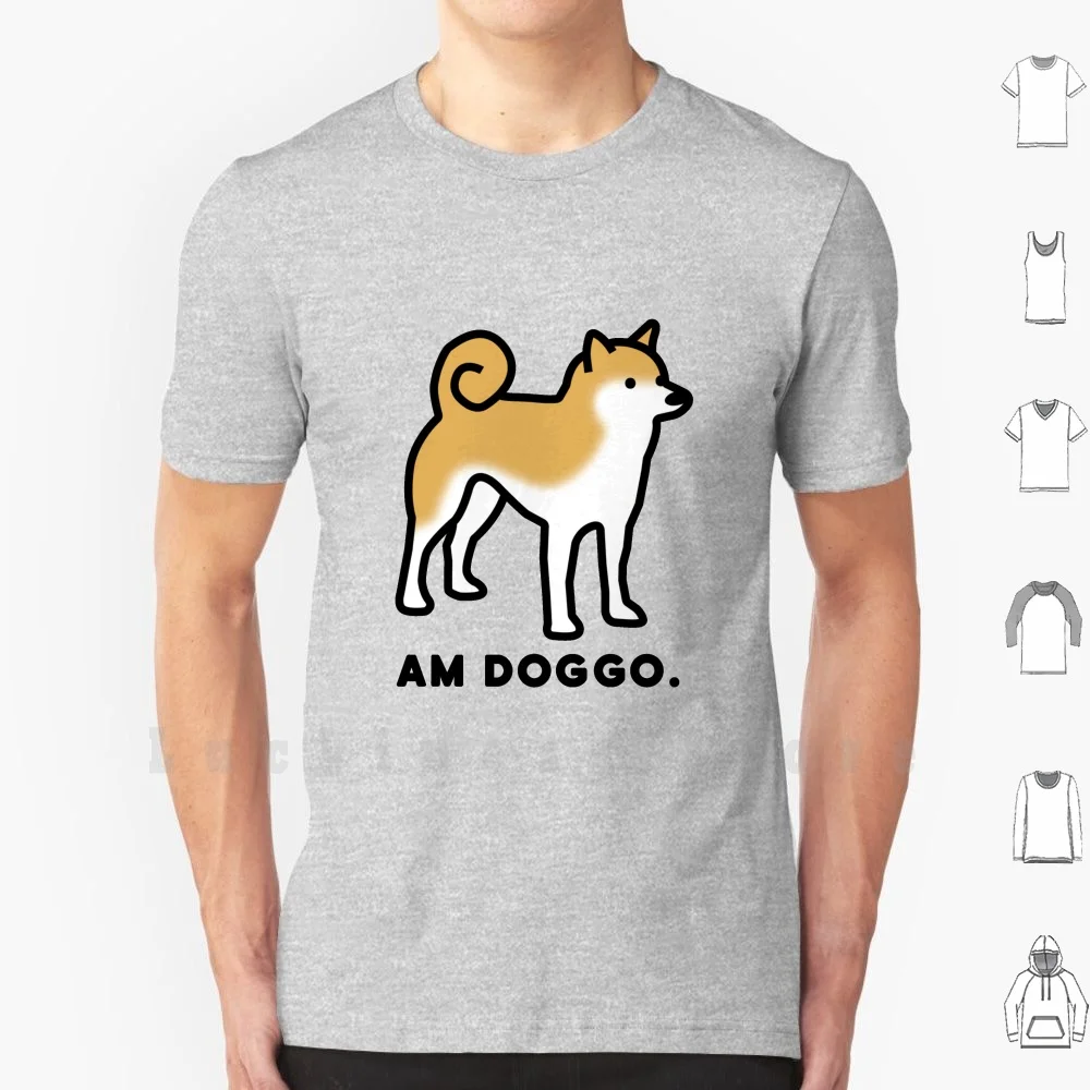 Am Doggo Shiba Inu T Shirt Print For Men Cotton New Cool Tee Doggo Doge Dog Shibe Shiba Inu Cute Kawaii Bork Bark Heckin