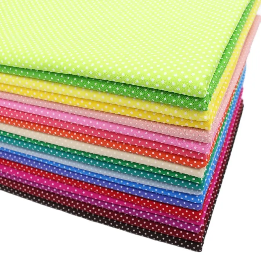 

1 Color & 1 Meter Dot Cotton Fabric For Sewing Hometextile Cloth