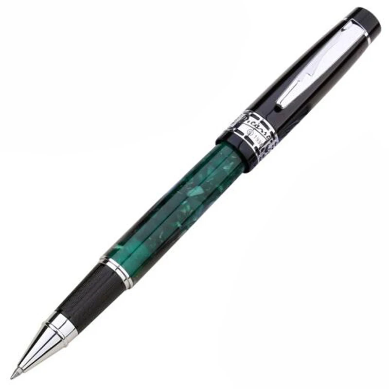 Picasso 915 Pimio Green Marble Celluloid Barrel Roller Ball Pen Refillable Professional Office Stationery Writing Tool New