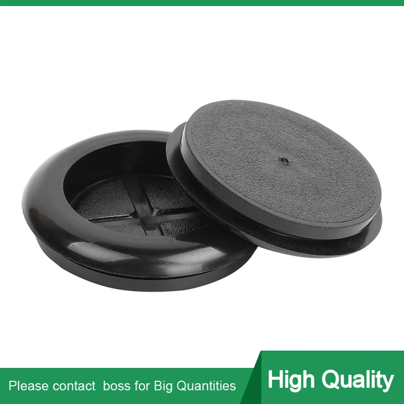 

20Pcs 17-50mm Groove Dia Black Synthetic Rubber Round Shape Single Side Wires Grommet Gasket Protector Rings