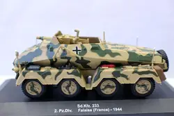 Nowa ciężarówka wojskowa Altaya w skali 1/43 Sd. kfz. 233 2.Pz. Div. Falaise France 1944 Tank Diecast na prezent kolekcjonerski