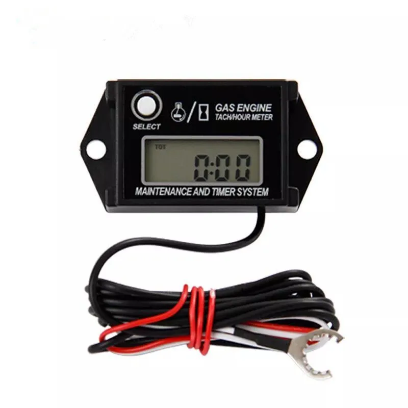 Motor Vehicle Gasoline Engine Induction Waterproof Tachometer Reset Accumulator Timer to View Maximum Speed