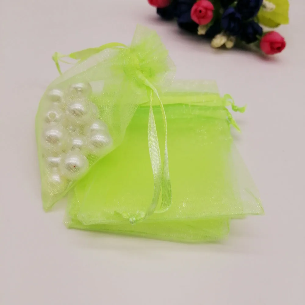 100pcs Drawstring Organza Bags 7x9 9x12 10x15 13x18 Jewelry Pouches Jewelry Packaging Bag Jewellery Bag Organza Jewelry Bags