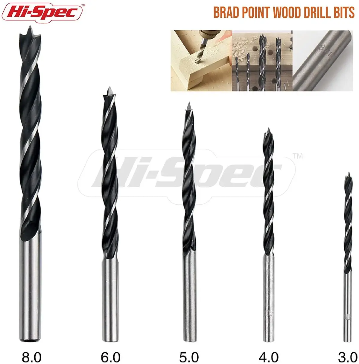 Hi-Spec 30Pc HSS Logam Bor Bit 1/4 Titanium Woodworking Kayu Bor Mansonry Memutar Bor Bit untuk Logam Kayu Plastik Dalam Kasus