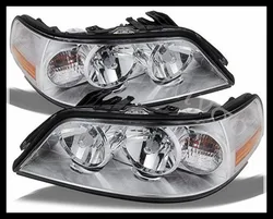 Sulinso For Lincoln Town Car Halogen Type Replacement Chrome Headlights Driver/Passenger Head Lamps Pair New