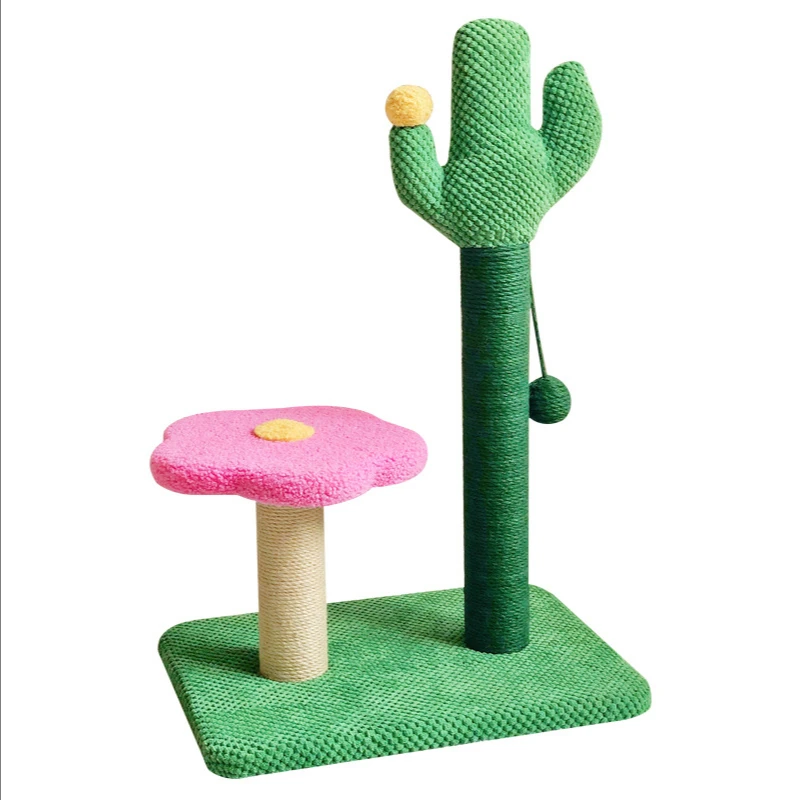 

Flower Multi-Layer Jumping Platform Cat Climbing Frame Cat Nest Shelf Integrated Non-Covering Cactus Sisal Toy