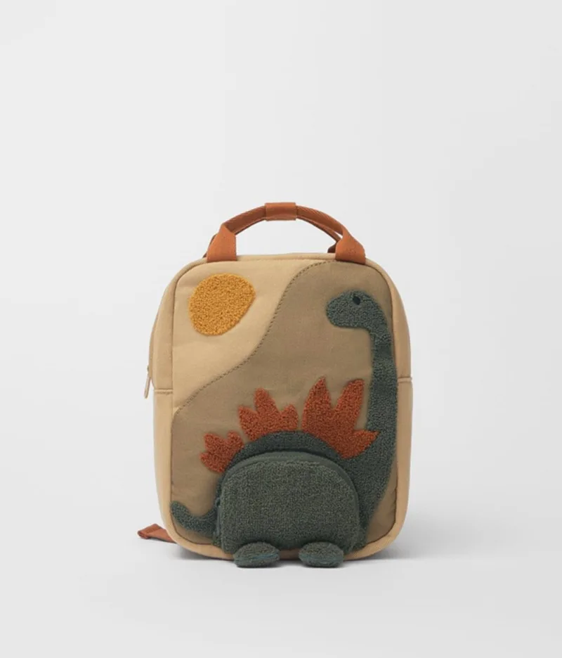 2021 Canvas Children\'s Bag Dinosaur Backpack